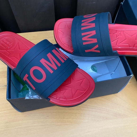 Tommy Hilfiger Shoes - TOMMY HILFIGER YEVI Logo Script Slide Sandal